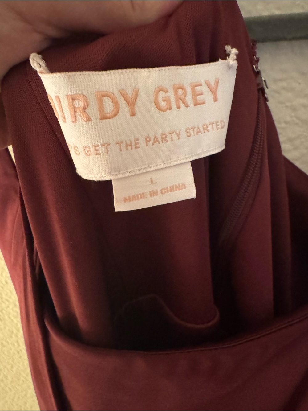 Dress in Cabernet - Luxe Stretch Knit - Picture 4 of 4